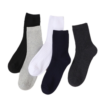 Yooka Vīriešu kokvilnas zeķes ar vidēja garuma toru augšdaļu, 70–80% kokvilna, mitrumu uzsūcošas, minimālistisks stils