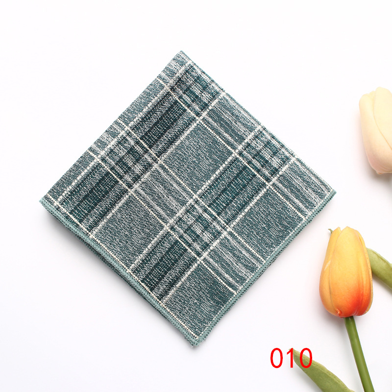 Batic de buzunar retro din poliester jacquard, model multicolor, ambalaj separat