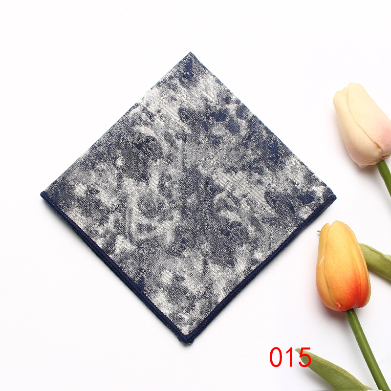 Batic de buzunar retro din poliester jacquard, model multicolor, ambalaj separat