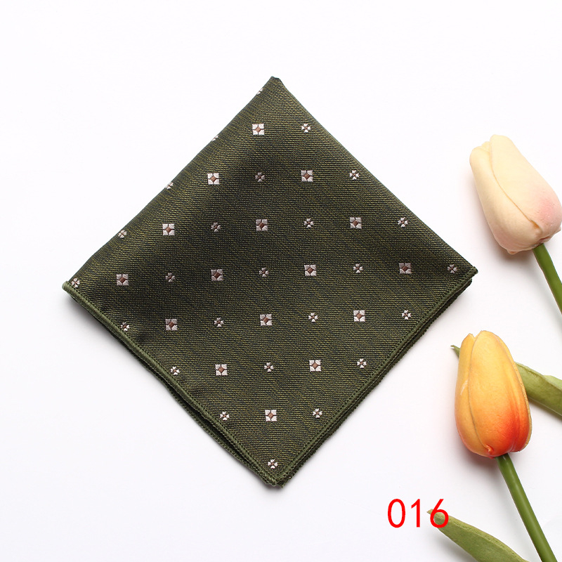 Batic de buzunar retro din poliester jacquard, model multicolor, ambalaj separat