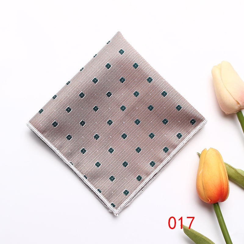 Batic de buzunar retro din poliester jacquard, model multicolor, ambalaj separat