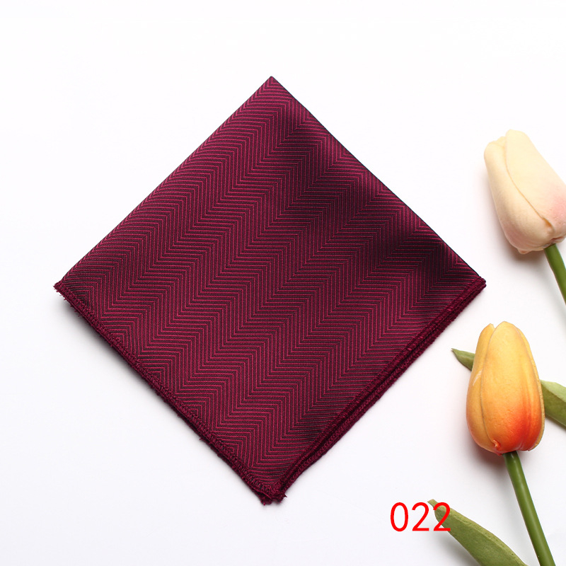 Batic de buzunar retro din poliester jacquard, model multicolor, ambalaj separat