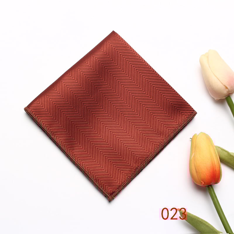 Batic de buzunar retro din poliester jacquard, model multicolor, ambalaj separat