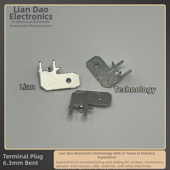 Terminal PCB – plug-in, 4.8/6.3×0.8, drept și îndoit, pentru lipire pe PCB