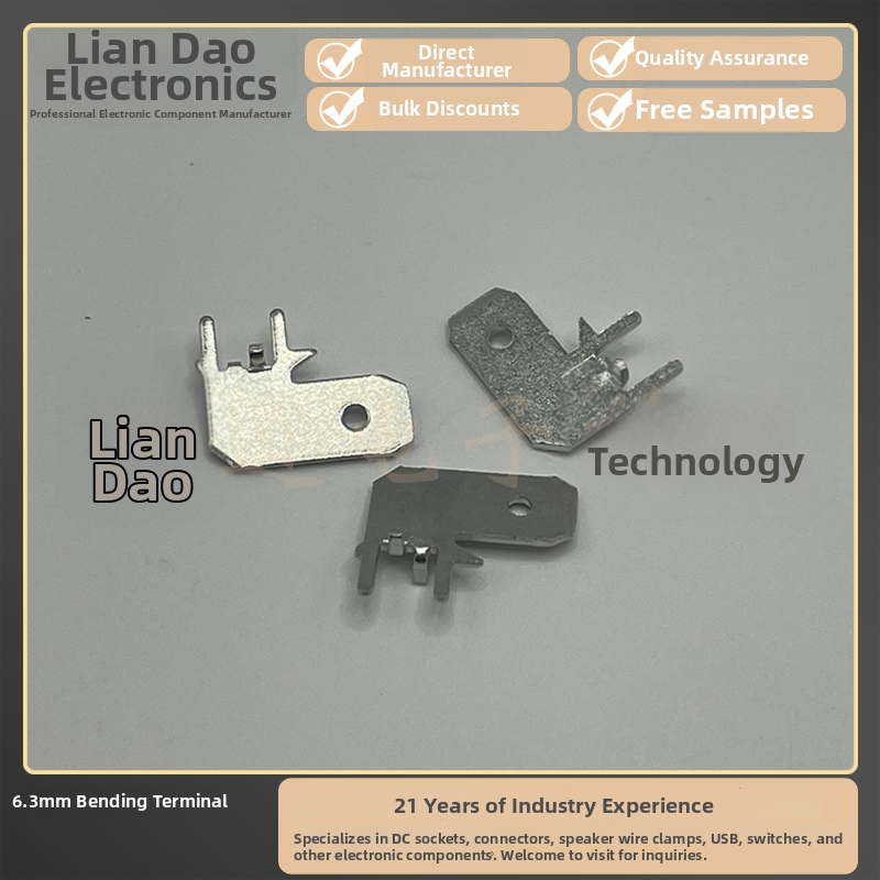 Terminal PCB – plug-in, 4.8/6.3×0.8, drept și îndoit, pentru lipire pe PCB