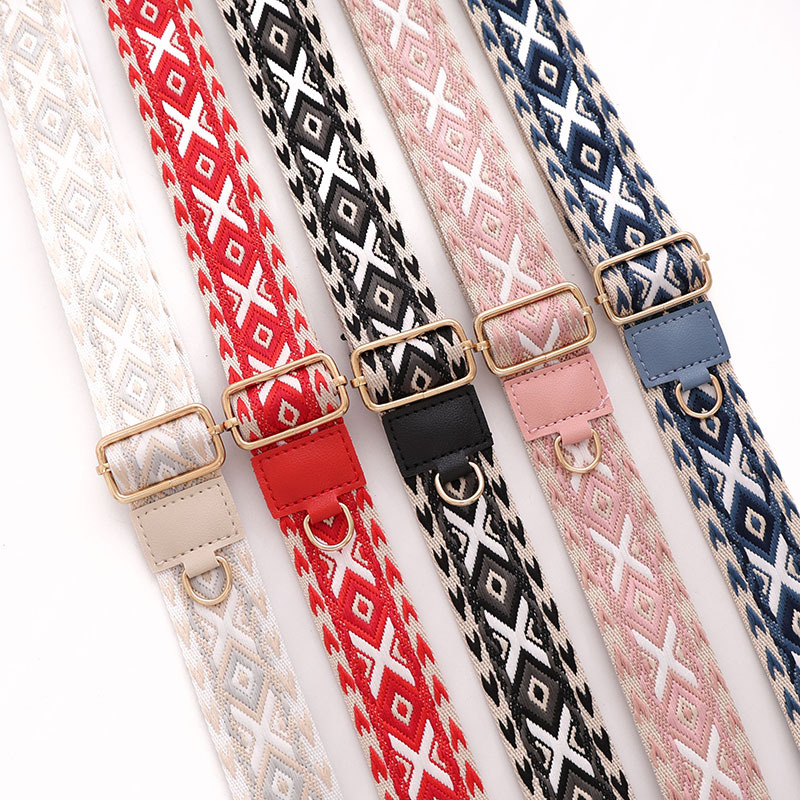 Ιμάντας ώμου για τσάντες - πολυεστέρας, αντιβακτηριακός και ανθεκτικός στη φθορά, επεκτάσιμος, μειώνει το φόρτο - μοτίβο με γράμματα