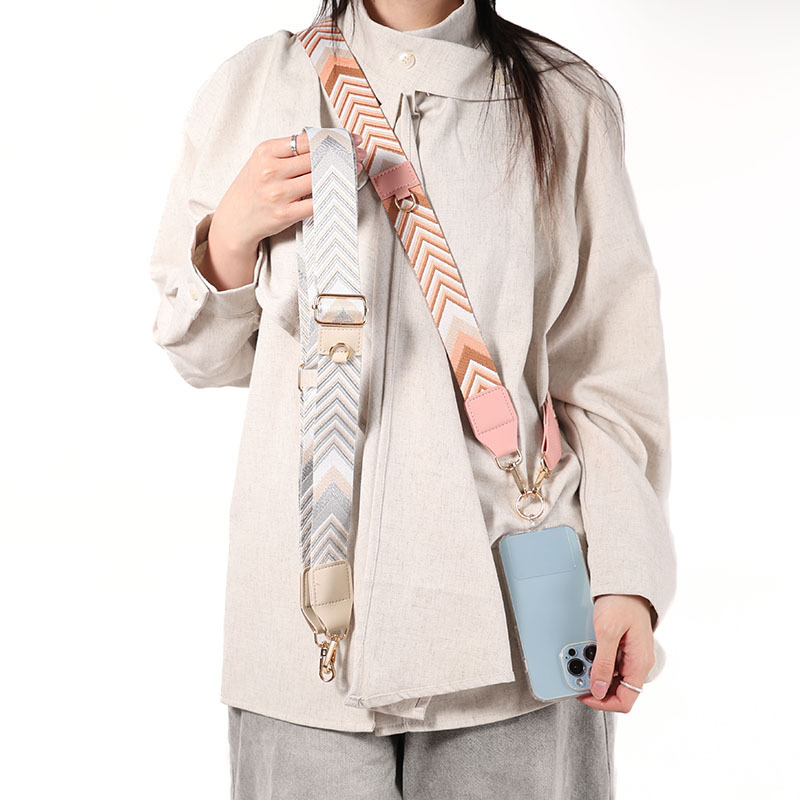 Somas siksna, regulējama plata V formas siksna, poliesters, ģeometrisks raksts, elpojoša un izturīga pret nodilumu