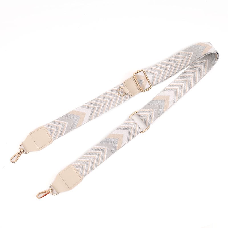 Somas siksna, regulējama plata V formas siksna, poliesters, ģeometrisks raksts, elpojoša un izturīga pret nodilumu