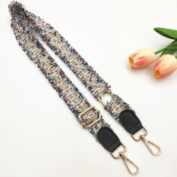 Полиестерова презрамка за чанти с пискюли и дантела, кроссбоди дизайн — замяна на презрамка, свеж и сладък стил, пролет 2025