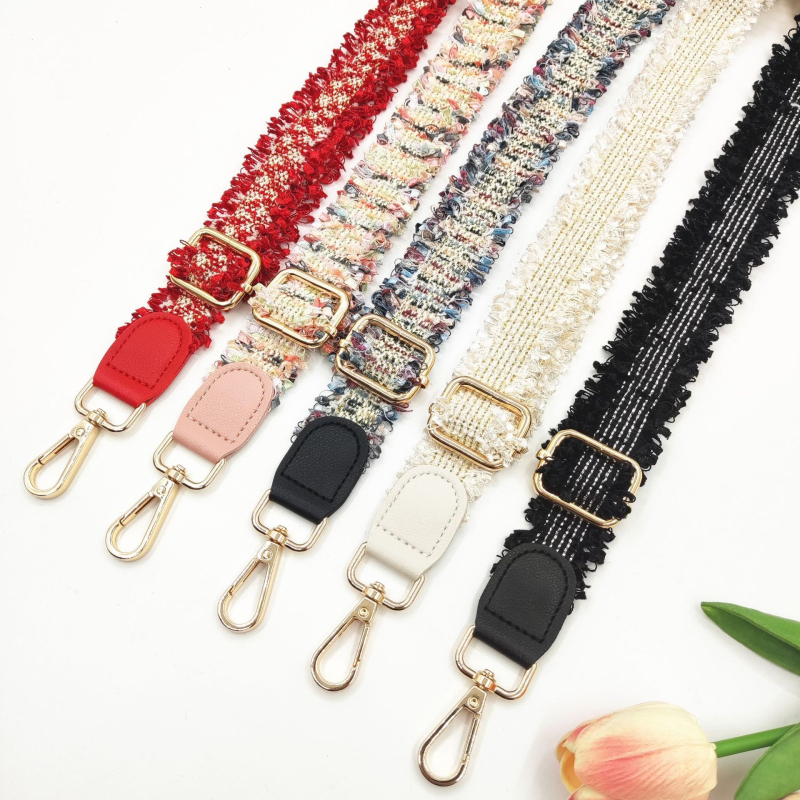 Ιμάντας ώμου από πολυεστέρα με δαντέλα και φουντάλι για crossbody τσάντες — εναλλακτικός ιμάντας, φρέσκο και γλυκό στυλ, Άνοιξη 2025