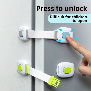 A tipa aizvērējs durvīm un atvilktnēm, modelis yx-drawer latch, materiāls ABS/PVC, dubultā aizvēršanas dizains