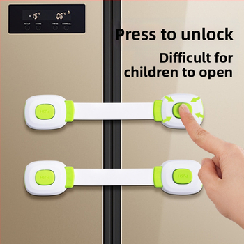 A tipa aizvērējs durvīm un atvilktnēm, modelis yx-drawer latch, materiāls ABS/PVC, dubultā aizvēršanas dizains