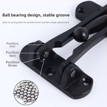 Pretkarīgā durvju bloķētājs ar drošības ķēdi — pogas tips, cinka sakausējums, elektroplēšana, modelis: anti-theft buckle, pielāgojams