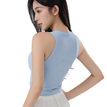 Γυναικείο αθλητικό σουτιέν με επένδυση στήθους, ελαστικό νάιλον 80%, μήκος μέχρι τους γοφούς, στενή εφαρμογή