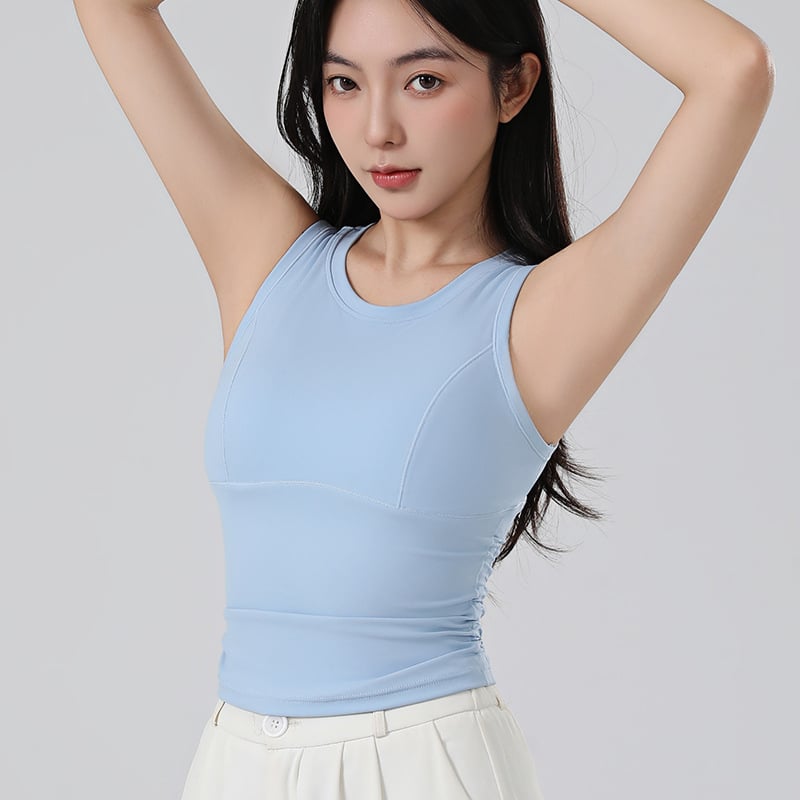 Γυναικείο αθλητικό σουτιέν με επένδυση στήθους, ελαστικό νάιλον 80%, μήκος μέχρι τους γοφούς, στενή εφαρμογή