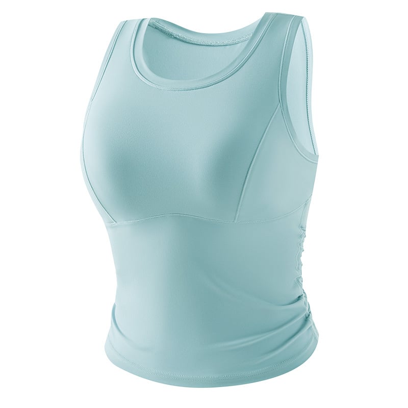 Γυναικείο αθλητικό σουτιέν με επένδυση στήθους, ελαστικό νάιλον 80%, μήκος μέχρι τους γοφούς, στενή εφαρμογή