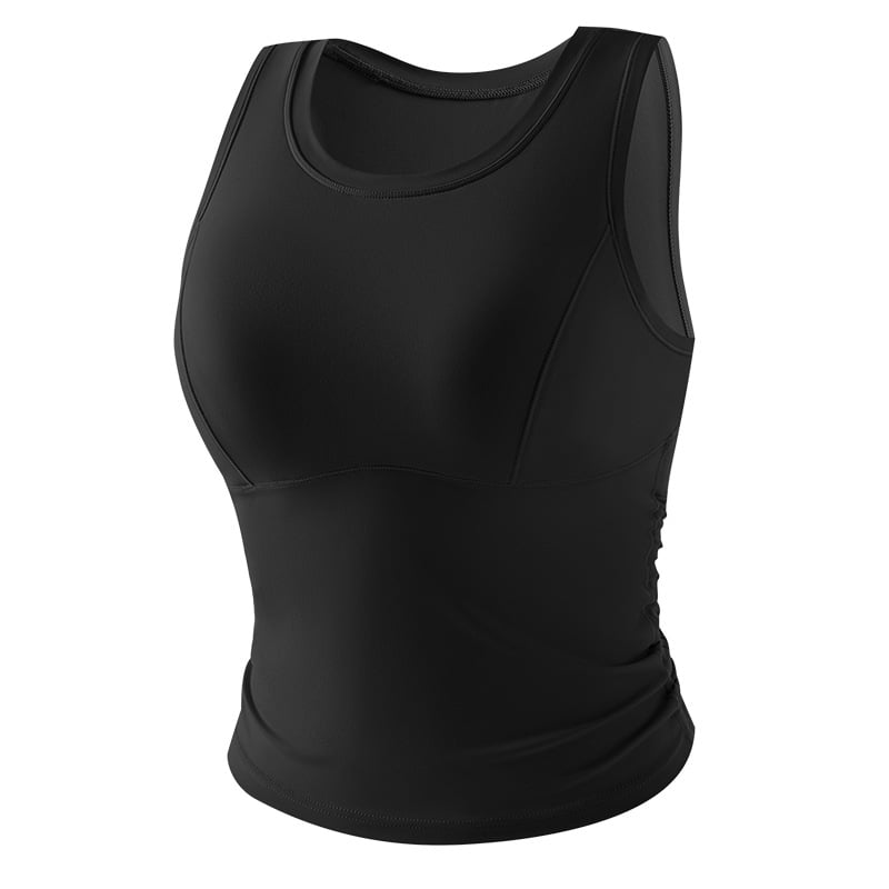 Γυναικείο αθλητικό σουτιέν με επένδυση στήθους, ελαστικό νάιλον 80%, μήκος μέχρι τους γοφούς, στενή εφαρμογή