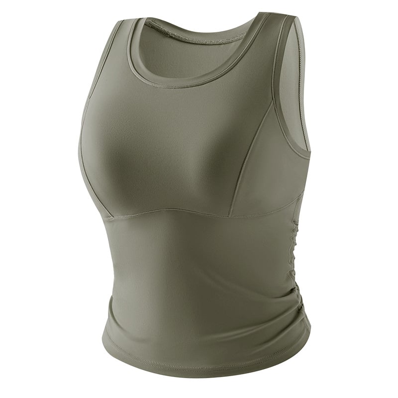 Γυναικείο αθλητικό σουτιέν με επένδυση στήθους, ελαστικό νάιλον 80%, μήκος μέχρι τους γοφούς, στενή εφαρμογή