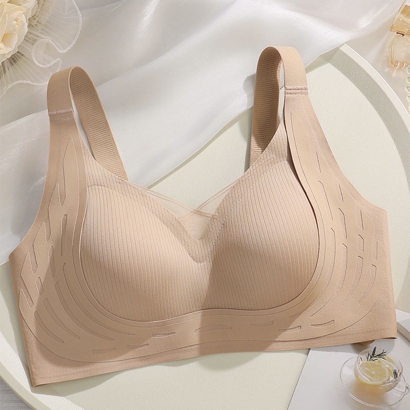 Bezšivni latex grudnjak za žene – Push-Up, skupljanje bočnih dojki, protiv opuštanja, mekana podrška, podizanje, prilagodljivo oblikovanje