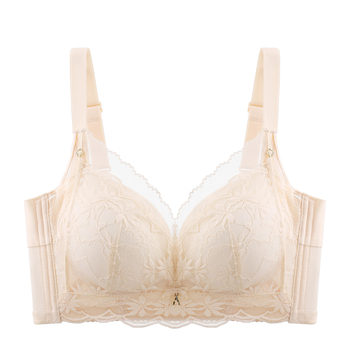 Push-up melltartó csipével és szivacspárnával, nylon fő anyag, 3/4 kosár, rögzített vállpántok, hátul négy sor kapoccsal záródó, minden évszakra