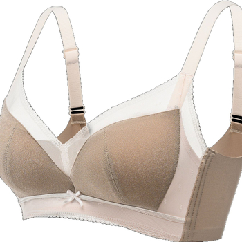 Infatuated állítható drót nélküli nylon melltartó, teljes kosár és vékony formázott kosár, lélegző felső támasz, hátul négy sor kampó-zár