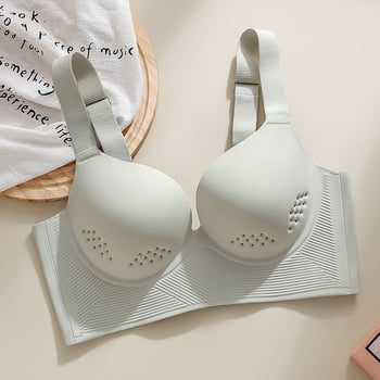 Sima formázó melltartó, 3/4 kosár, vékony formázott kosár, fő anyag nylon, kosár belső pamut, hátul négy sor kapocs