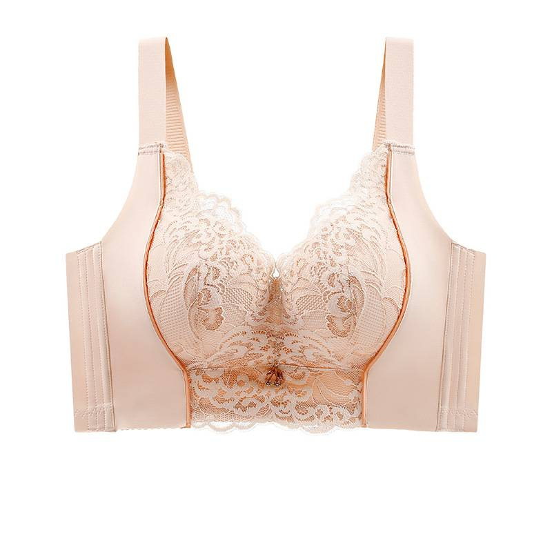 Nylon push-up melltartó 3/4 kosárral, formázott kosár: felső része vékony, alsó része vastagabb, fix vállpántok, hátul öt sor kapocs