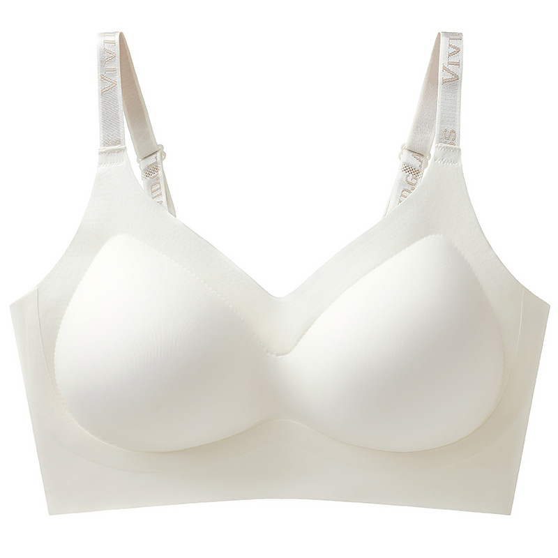 Antibakteriális seamless melltartó acélgyűrű nélkül, légáteresztő nylonból, teljes kosár, felső támogatás