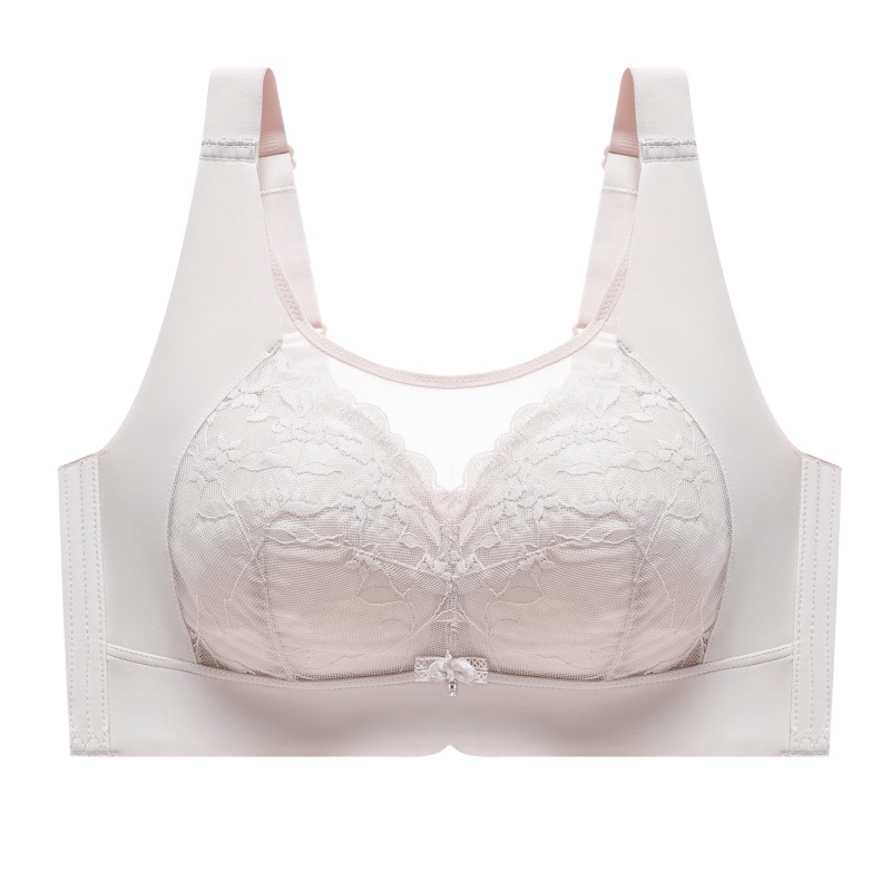 Csipkés melltartó ultra‑vékony formázott kosarakkal, hátul négy sor horoggal záródó, fix dupla vállpántokkal, támogatás és formázás