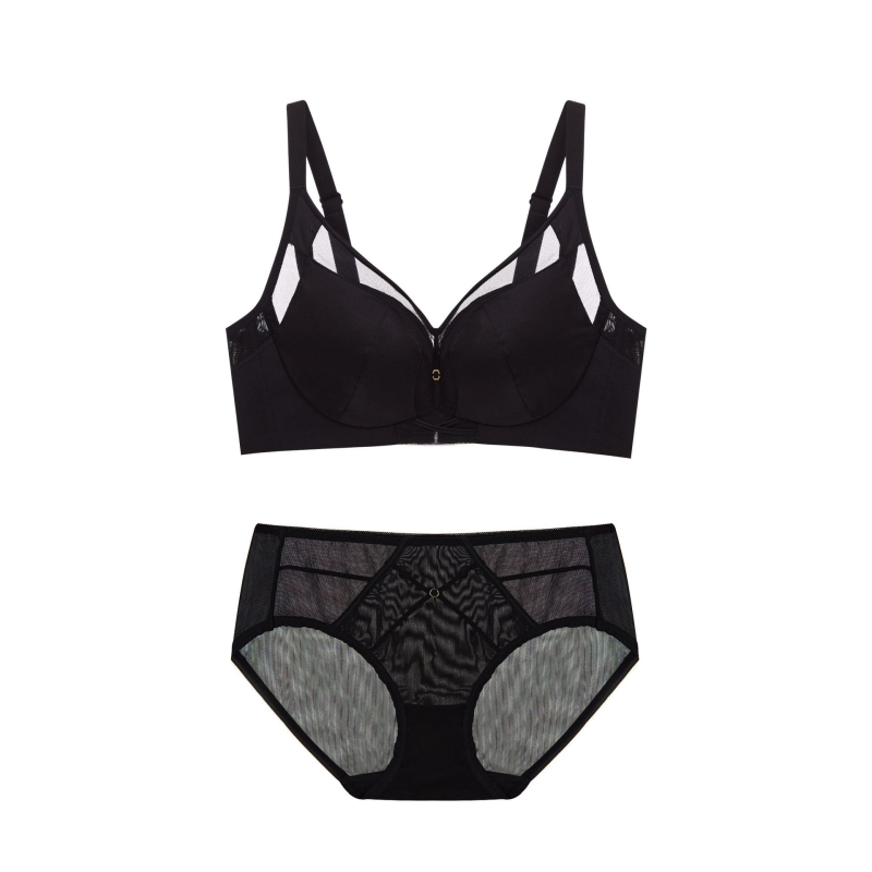 Zhuoyilan set push-up grudnjaka od čipke za mali bust, prozračan, bez žice, podesiv, luksuzni komplet grudnjaka