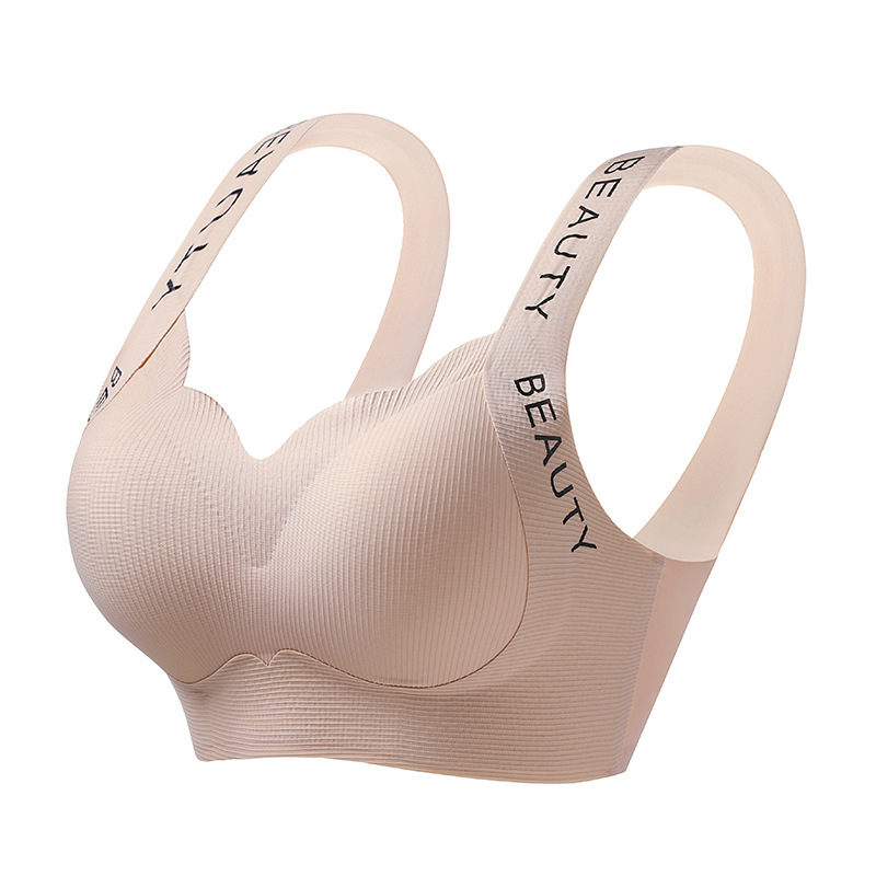 drót nélküli melltartó, varrás nélküli dizájn, 3/4 kosárméret, nylon anyag, rögzített dupla vállpántok, hátsó formázás