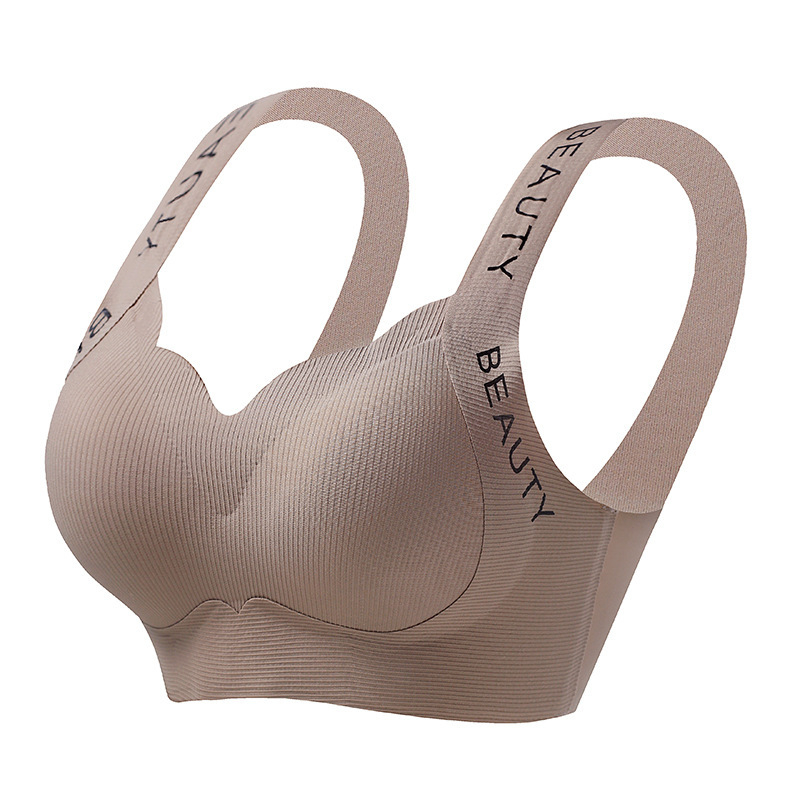 drót nélküli melltartó, varrás nélküli dizájn, 3/4 kosárméret, nylon anyag, rögzített dupla vállpántok, hátsó formázás