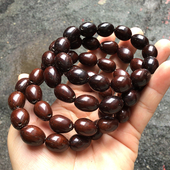 Brățară din mărgele Bodhi, stil etnic, gravură, finisaj natural, producție semi-manuală