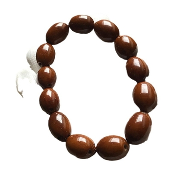 Brățară din mărgele Bodhi, stil etnic, gravură, finisaj natural, producție semi-manuală