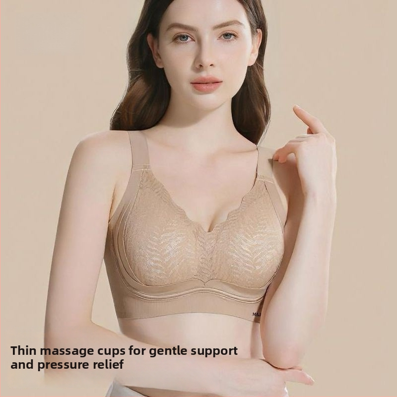 Varrásmentes melltartó készlet, push-up, 3/4 kosár, nylon, vékony formázott kosár, rögzített dupla vállpánt, hátsó zár