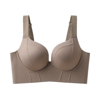 Pluszméretű melltartó nagyobb mellekhez, push-up hatás, oldalsó támasz, merev vállpántok, 3/4 kosár, vékony formázott kosár