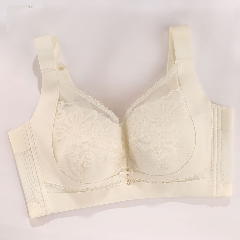 Latex csipkés melltartó, teljes kosár, ultra vékony formázott kosarak, lélegző támogatás, hátoldali öt soros záródás