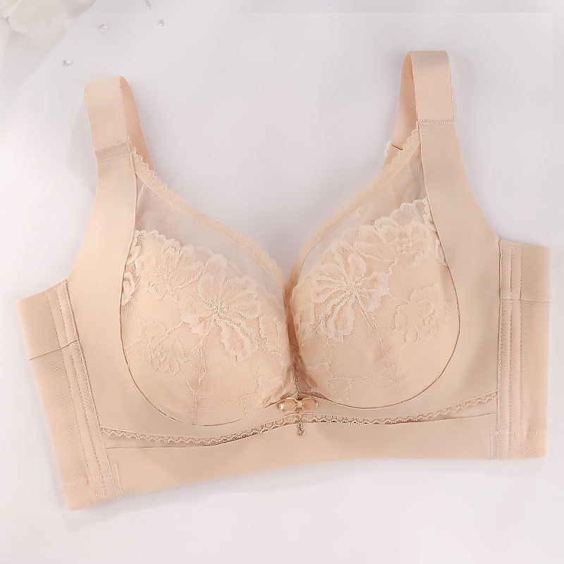Latex csipkés melltartó, teljes kosár, ultra vékony formázott kosarak, lélegző támogatás, hátoldali öt soros záródás
