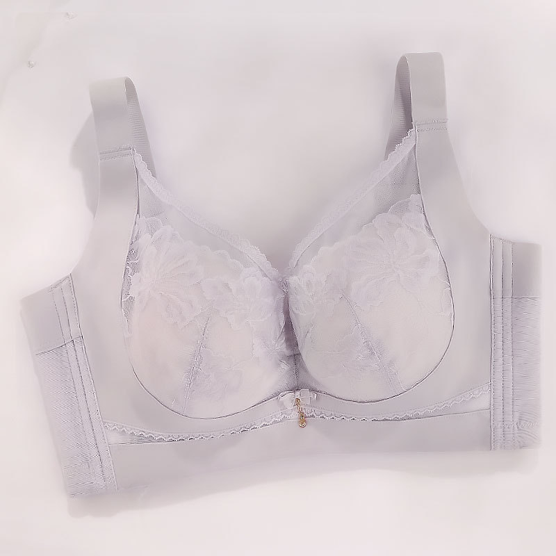 Latex csipkés melltartó, teljes kosár, ultra vékony formázott kosarak, lélegző támogatás, hátoldali öt soros záródás