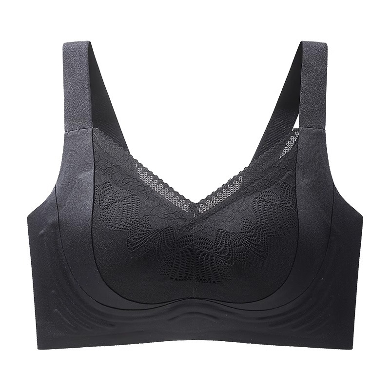 Női puha támasztékú, teljes kosaras melltartó, vékony formázott kosarak, nylon anyag, hátul négy soros kapocs