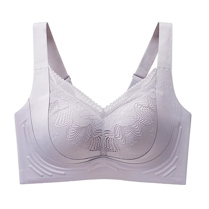 Női puha támasztékú, teljes kosaras melltartó, vékony formázott kosarak, nylon anyag, hátul négy soros kapocs