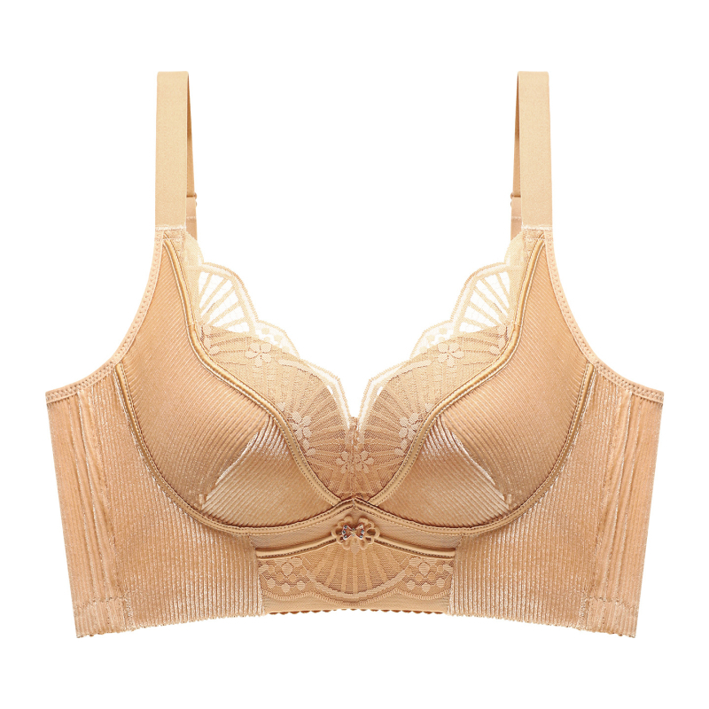 Melltartó, nejlonból, 3/4 kosár, közepesen formázott kosár, fix vállpántok, hátul négy soros kapocs