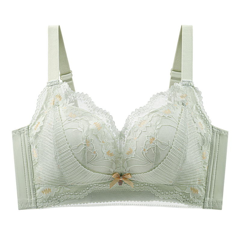 Csipkés push-up melltartó, 3/4 kosár, memóriahabos formázott kosár, légáteresztő, hátul négy sor kapoccsal