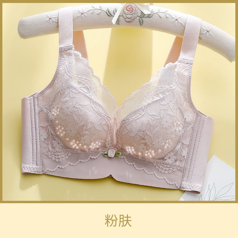 Bezšivna čipkasta grudnjica za žene, lagana ljetna verzija, 3/4 košarica s ultratankim oblikovanim košaricama, najlon tkanina, podstava od spandeksa, bez čelične žice, fiksni dvostruki kaiševi