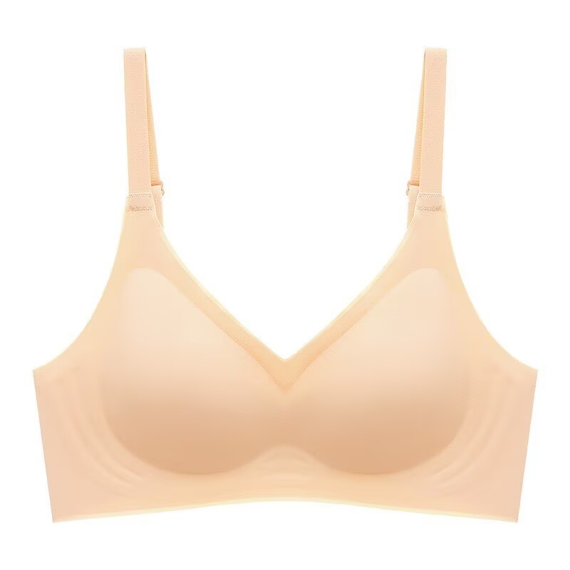 Σουτιέν χωρίς ραφές για γυναίκες με μικρό στήθος, λεπτό, αντι-πτώσης, μαλακή στήριξη, 3/4 κύπελλο, φόρμα θήκης: επάνω λεπτό, κάτω παχύτερο, σταθερά ρυθμιζόμενες τιράντες, πίσω διπλό κούμπωμα, νάιλον