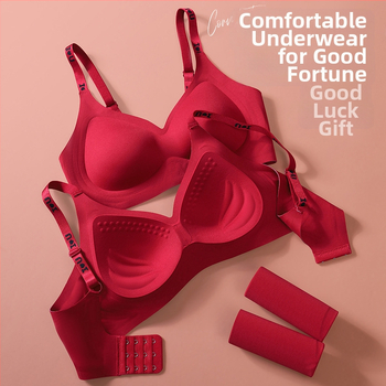 Set de lenjerie din nailon, fără cusături, cupe pline, cupe modelate din bumbac (medii) și bretele fixe, duble