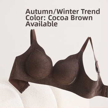 Σουτιέν χωρίς σύρμα, χωρίς ραφές, με 3/4 κάλυμμα, λεπτά μορφοποιημένα cups, σταθερές τιράντες, πίσω κούμπωμα με τρεις σειρές αγκιστριών