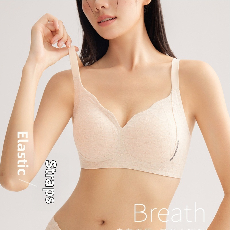 Σουτιέν χωρίς σύρμα, χωρίς ραφές, με 3/4 κάλυμμα, λεπτά μορφοποιημένα cups, σταθερές τιράντες, πίσω κούμπωμα με τρεις σειρές αγκιστριών