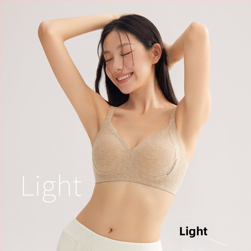 Σουτιέν χωρίς σύρμα, χωρίς ραφές, με 3/4 κάλυμμα, λεπτά μορφοποιημένα cups, σταθερές τιράντες, πίσω κούμπωμα με τρεις σειρές αγκιστριών