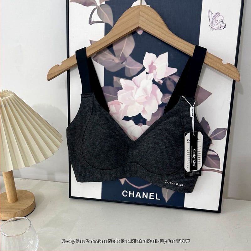 Bezšuvju Pilates push-up krūšturis, bezvadu, mīksta atbalsta, plāna veidota kauss